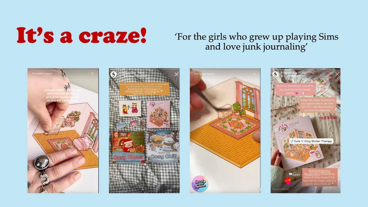 Cute 'n' Cozy Sticker Therapy