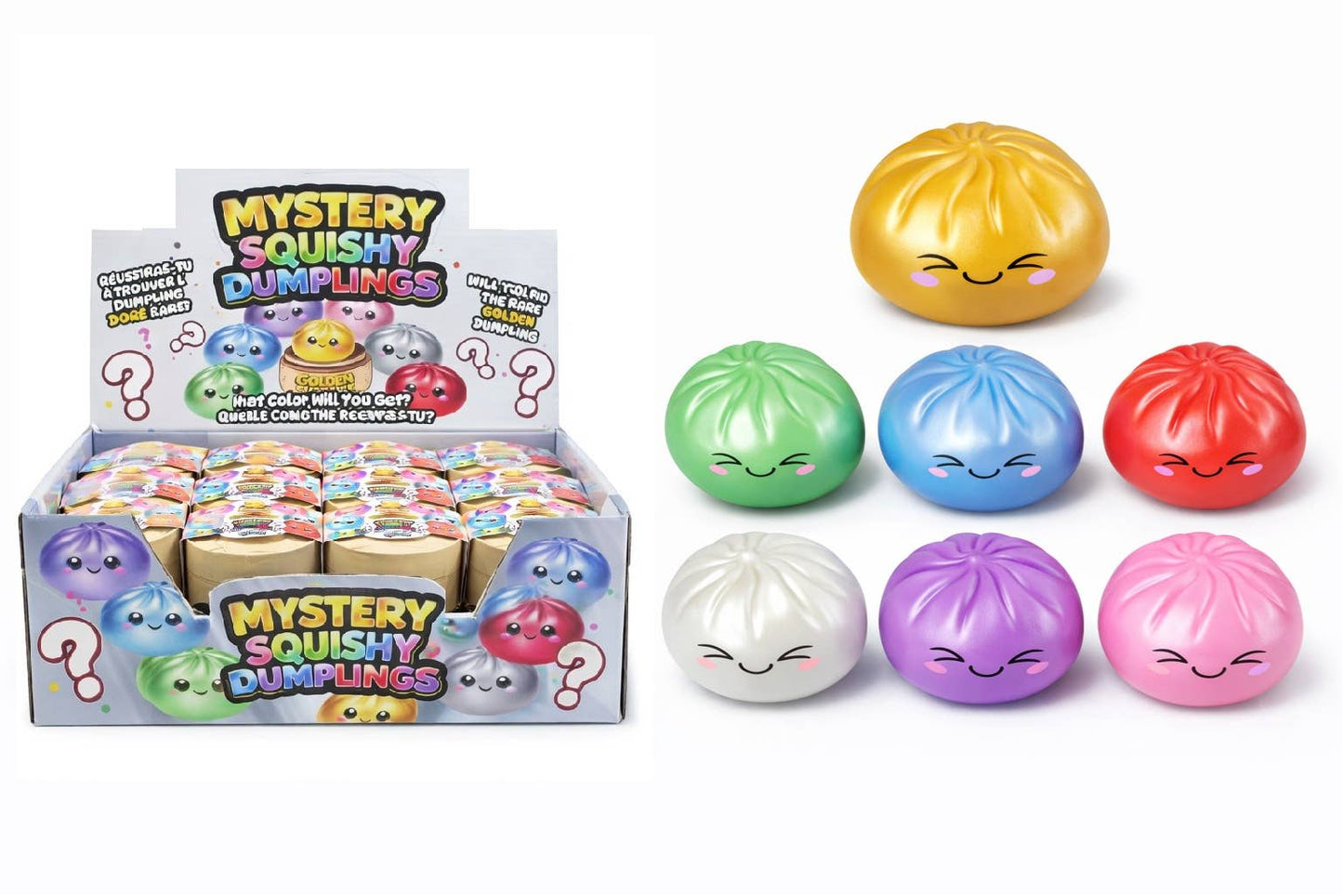 *PREORDER* 4" Mystery Squishy Dumpling - Metallic Colors