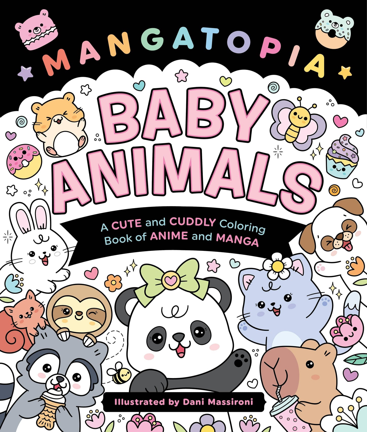 Mangatopia: Baby Animals Anime & Manga Coloring Book