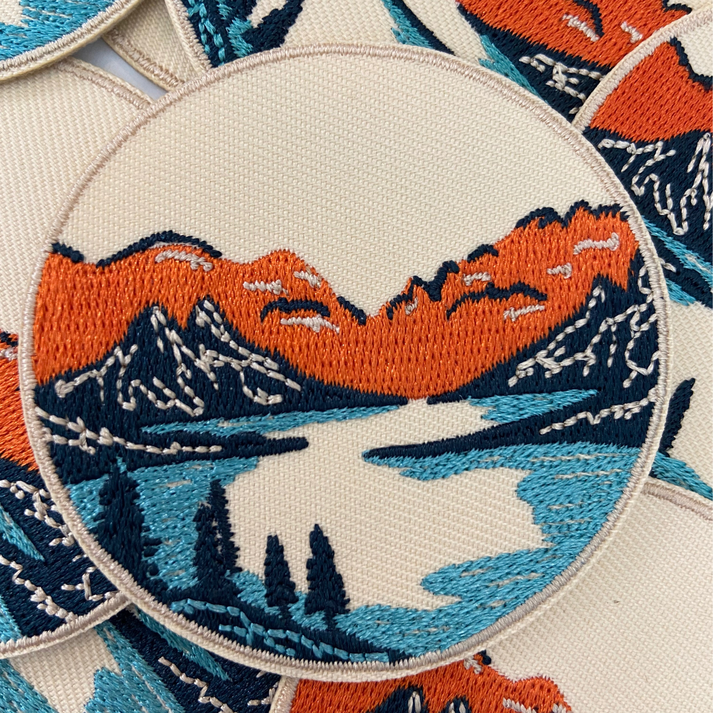 2 1/2" Round Scenic Patch - Embroidered Hat Patch
