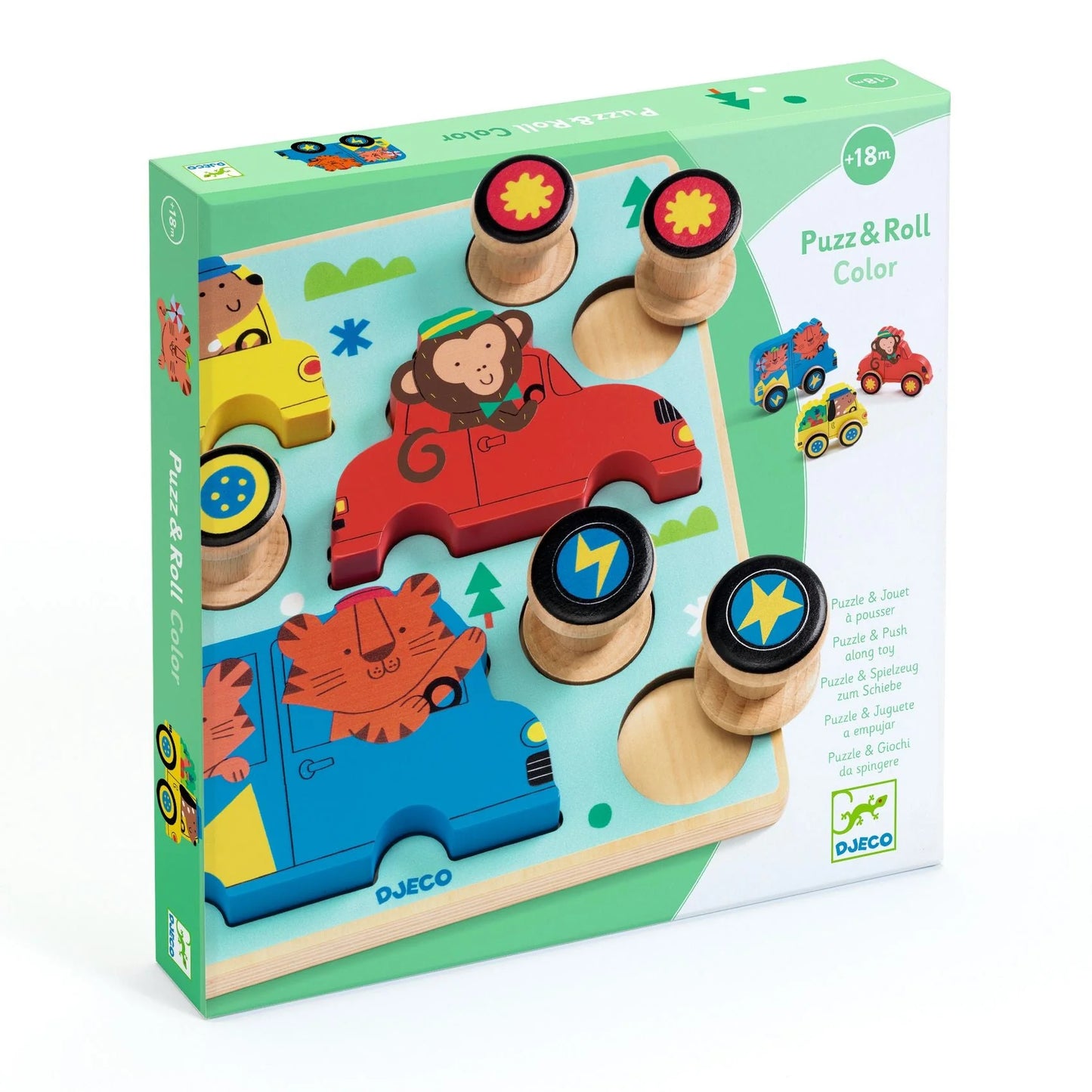 Puzz & Roll Color Wooden Puzzle