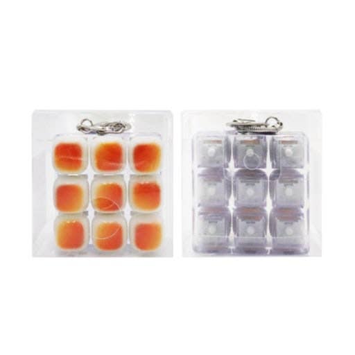 9-Key Toast Bread Keyboard Clicker Keychain