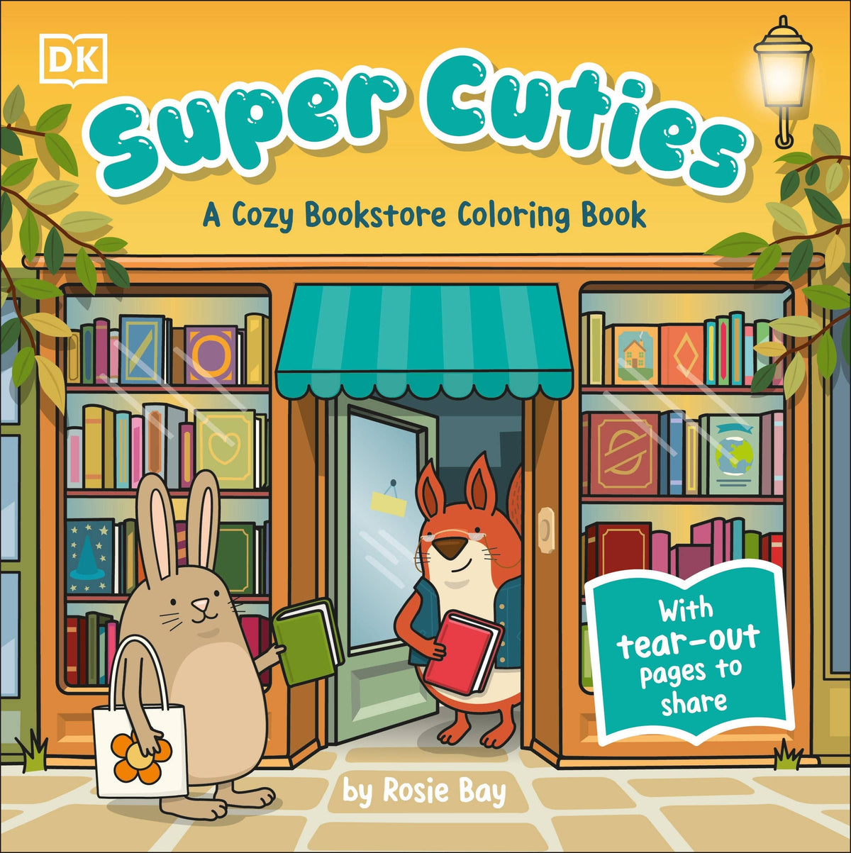 Super Cuties: A Cozy Bookstore Coloring Book