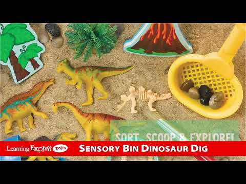 Sensory Bin Dinosaur Dig