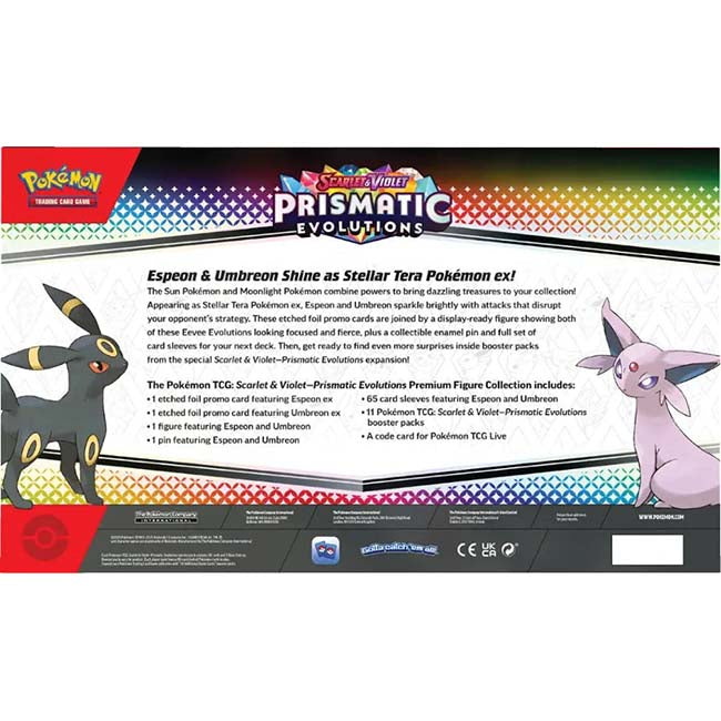 Pokemon Tcg Scarlet & Violet Prismatic Evolutions Premium Figure Collection