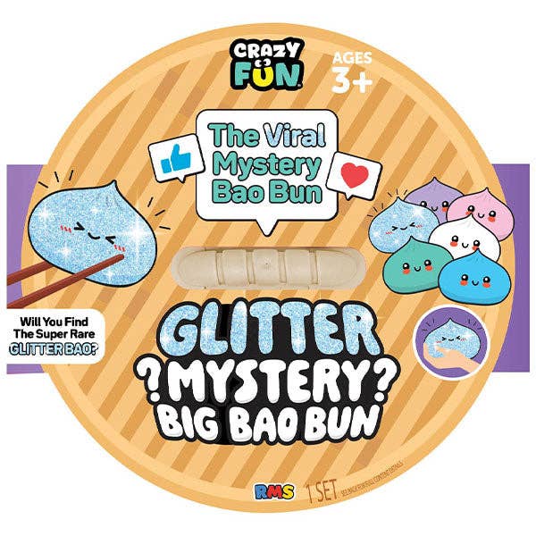 RMS® Crazy Fun™ 7" Bao Bun Mystery Squishy Rare Gltr