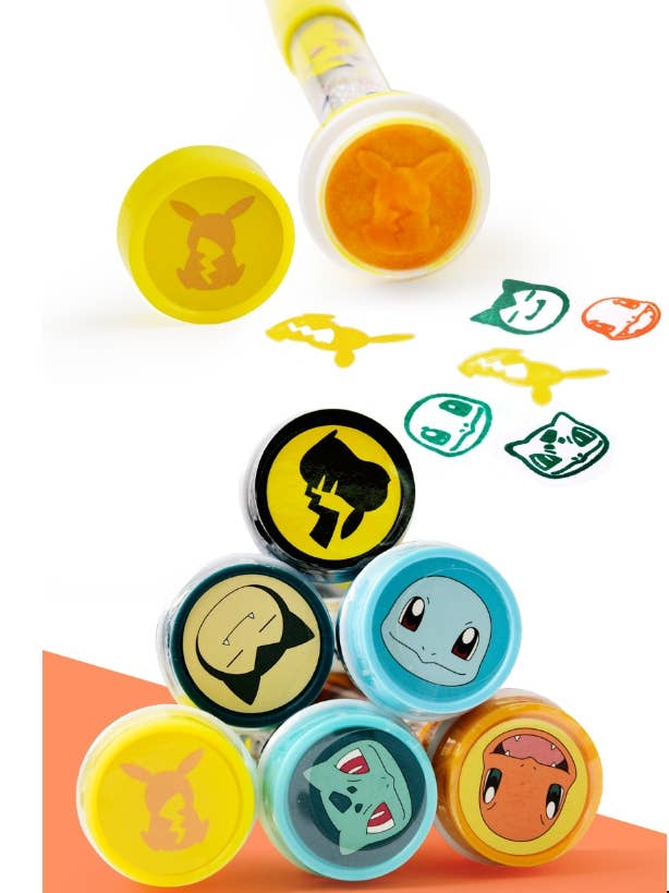 Pokémon Bubble Stamp + Ballpoint Pen + Bubble Wand