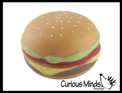 Hamburger Stretchy Squishy Squeeze Stress Ball Soft Doh