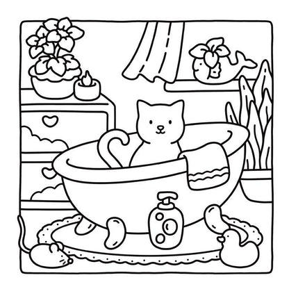 Cat Moments: Meow Life Coloring Book: Hikaru Kotz