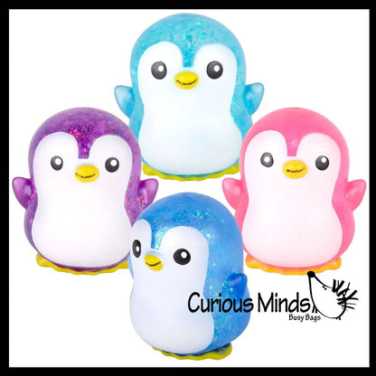 Penguin Shaped Thick Glue/Gel Syrup Molasses Stretch Ball