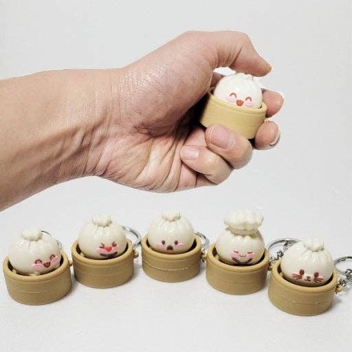 Dumpling Friends Clicker  Keychain – Viral Fidget Pop
