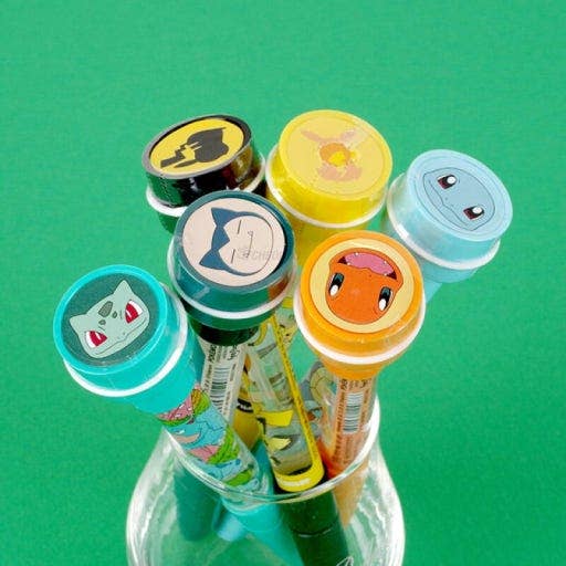 Pokémon Bubble Stamp + Ballpoint Pen + Bubble Wand
