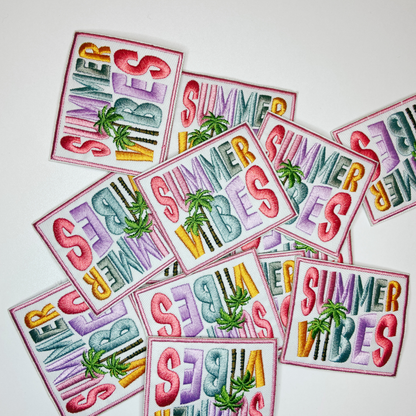3" Summer Vibes  -  Embroidered Hat Patch