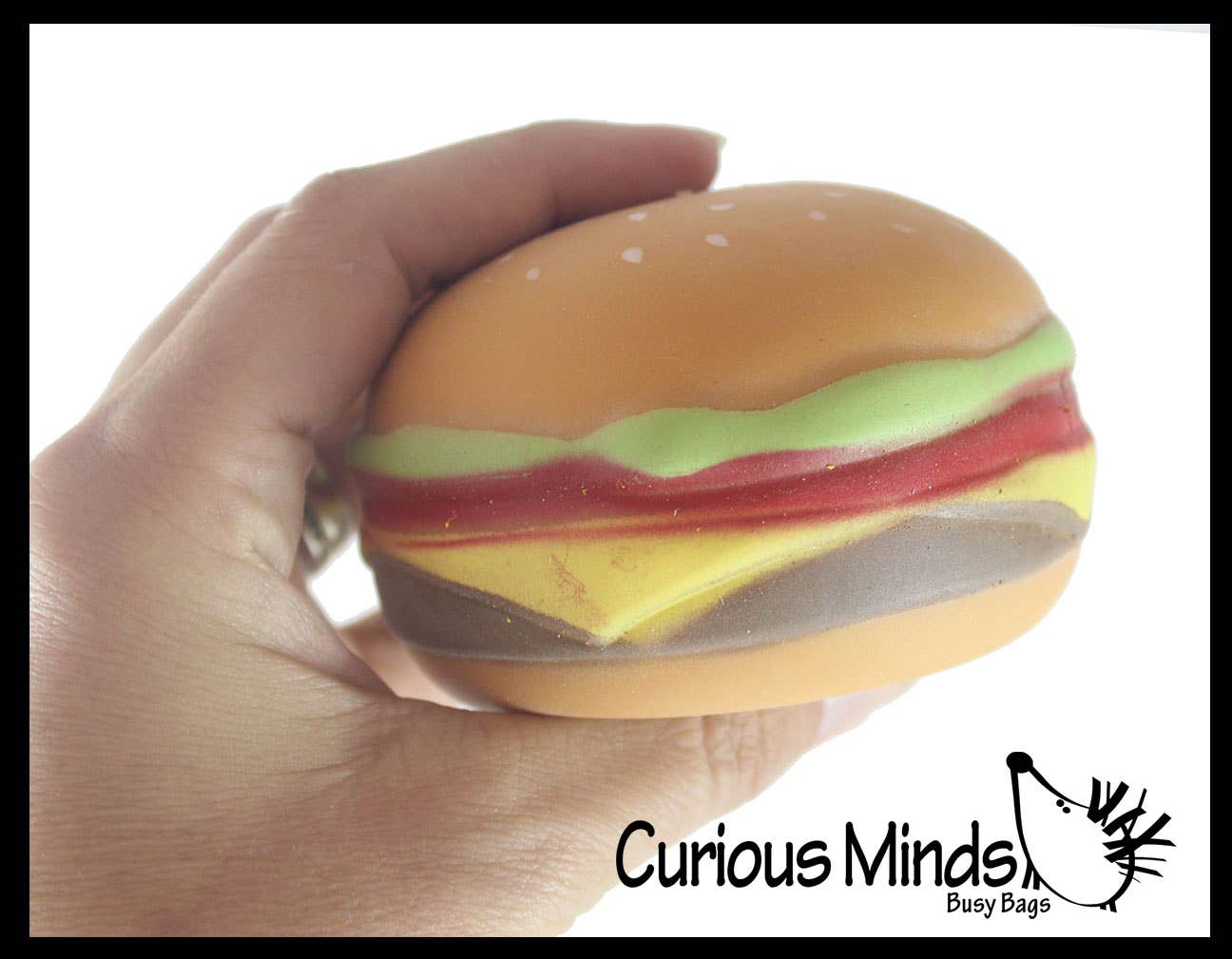 Hamburger Stretchy Squishy Squeeze Stress Ball Soft Doh