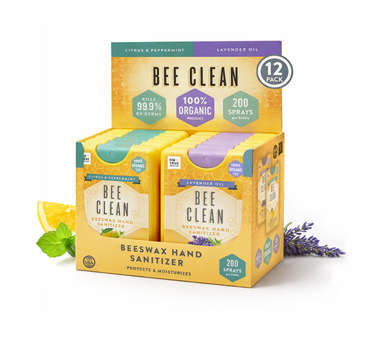 Organic Beeswax Bee Clean Hand Sanitizer Spray 12 pack