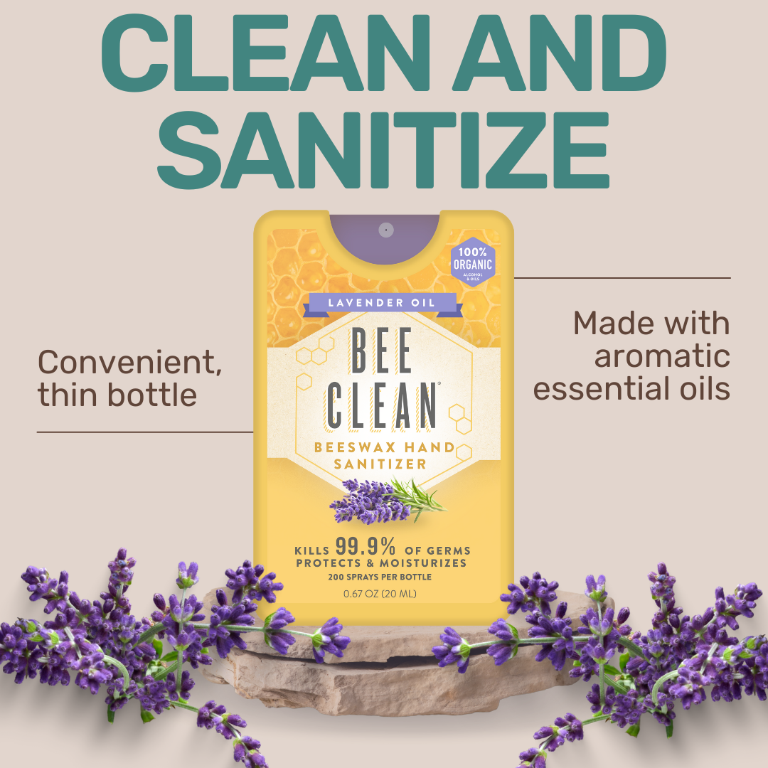 Organic Beeswax Bee Clean Hand Sanitizer Spray 12 pack