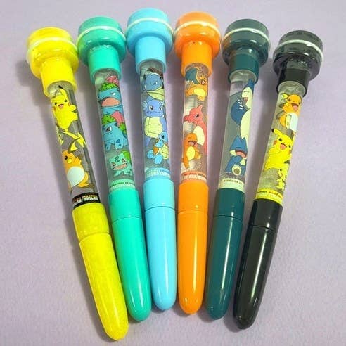 Pokémon Bubble Stamp + Ballpoint Pen + Bubble Wand