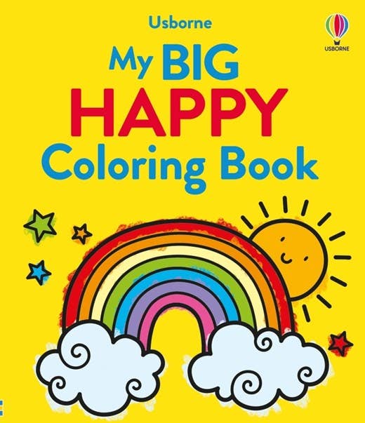 My Big Happy Coloring Book : Usborne