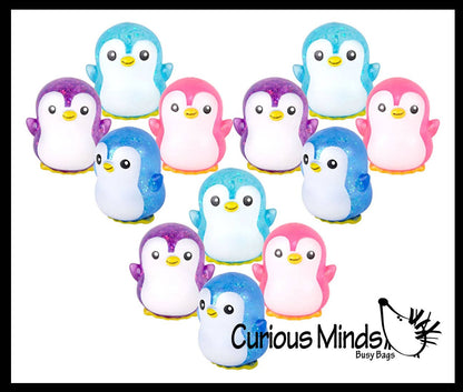 Penguin Shaped Thick Glue/Gel Syrup Molasses Stretch Ball