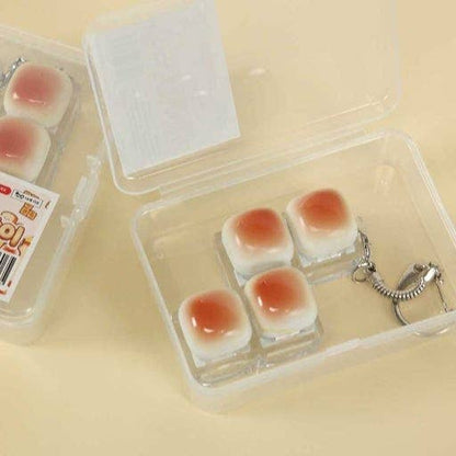 Toast Bread Clicker Key Holder (With Case)