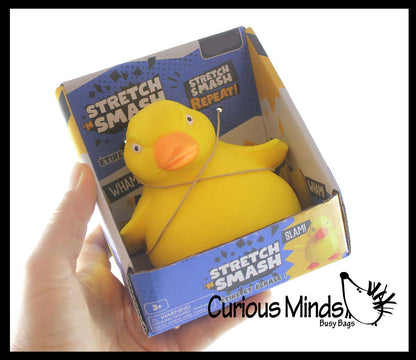 Jumbo Sand Filled Stretchy Smash Animals - Grumpy Duck
