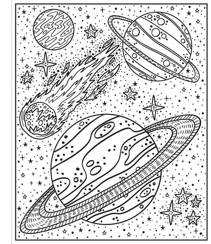 Space Magic Painting Book : Usborne