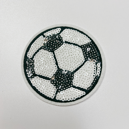 3" inch sequin Sports Balls (Basketball, Soccer, Baseball, Volleyball, Softball) -  Sequin Hat Patch