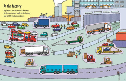 First Sticker Book Trucks : Usborne