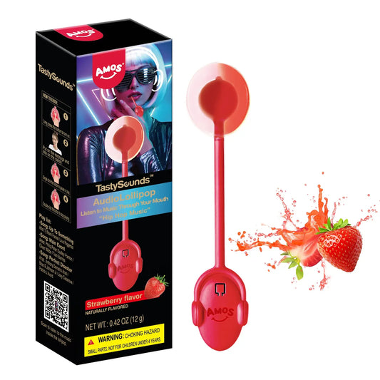 TASTYSOUNDS RAP/HIP HOP AUDIO LOLLIPOP STRAWBERRY