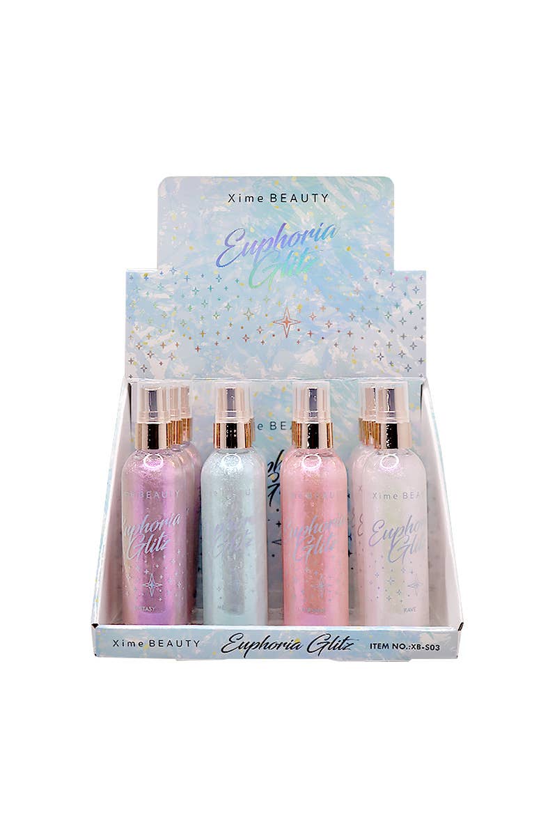 Xime XB-S03 Euphoria Glitz Body Simmer Spray - 12pc