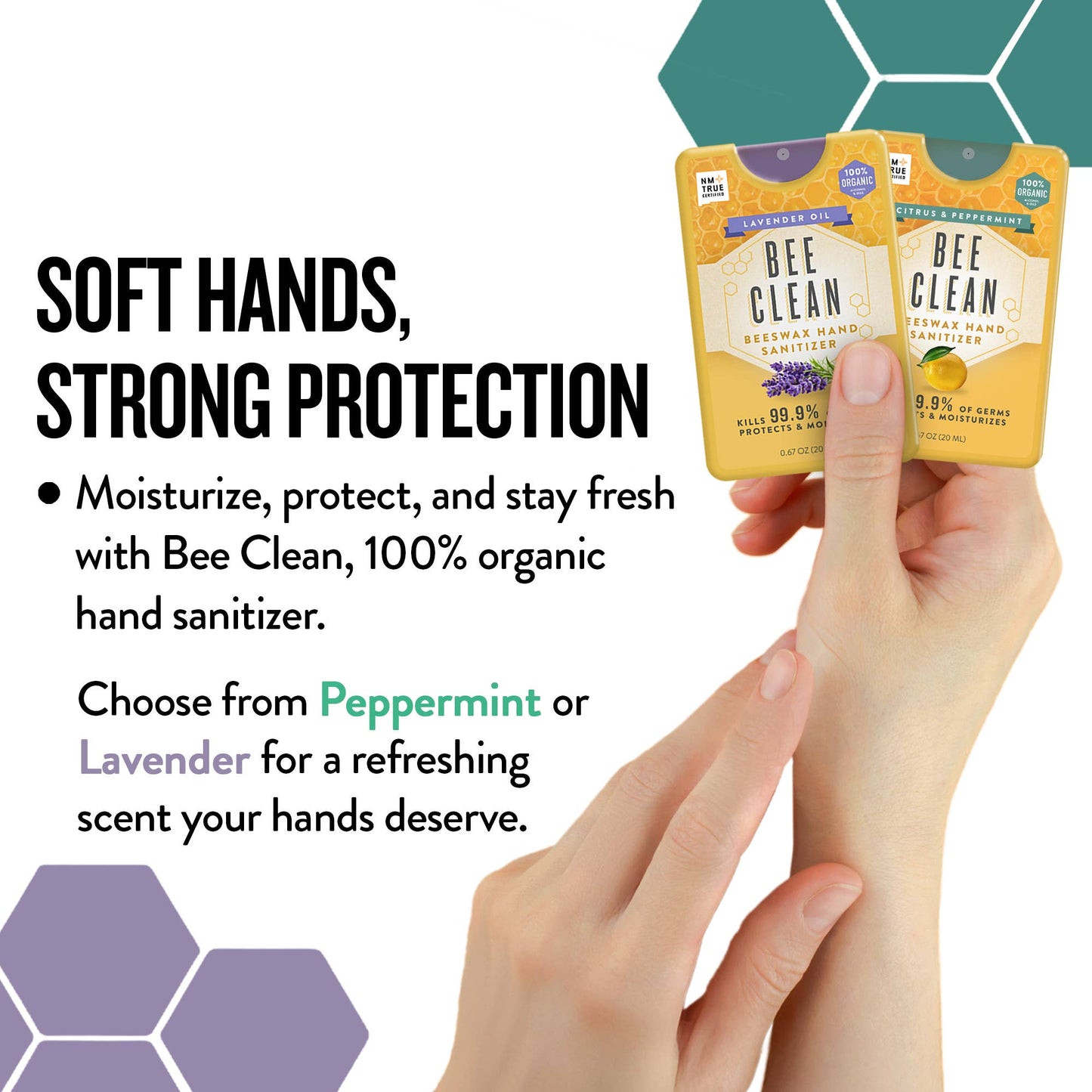 Organic Beeswax Bee Clean Hand Sanitizer Spray 12 pack