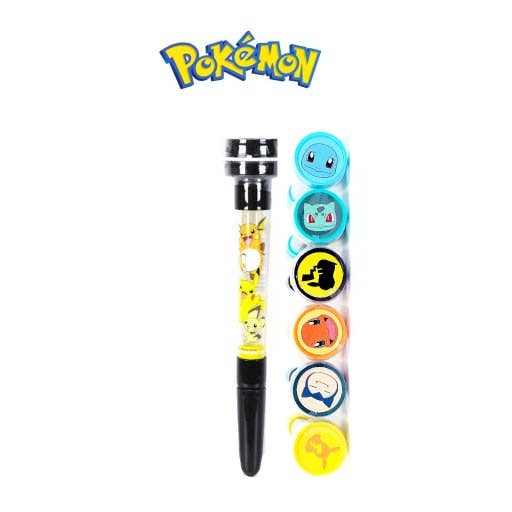 Pokémon Bubble Stamp + Ballpoint Pen + Bubble Wand