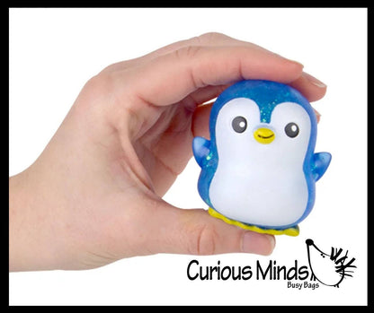 Penguin Shaped Thick Glue/Gel Syrup Molasses Stretch Ball