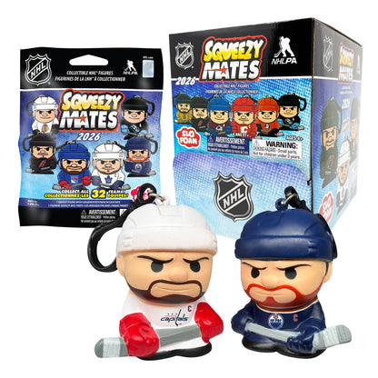 2026 SqueezyMates NHL Series Gravity Feed Display - 24ct