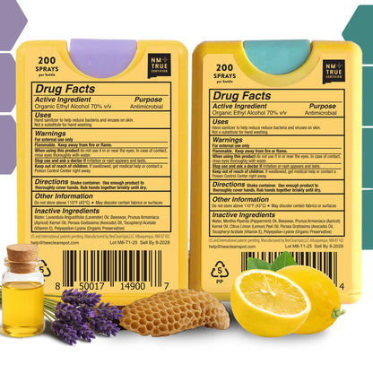 Organic Beeswax Bee Clean Hand Sanitizer Spray 12 pack