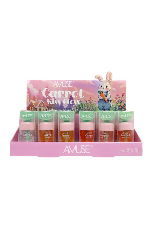 AMUSE LIP2216 Carrot Kiss Hydrating Lip Gloss - 24pc