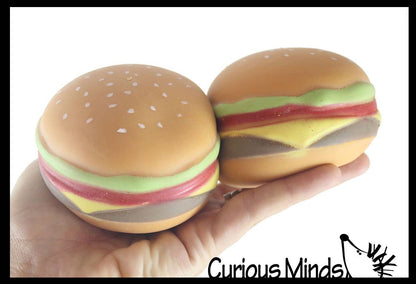 Hamburger Stretchy Squishy Squeeze Stress Ball Soft Doh