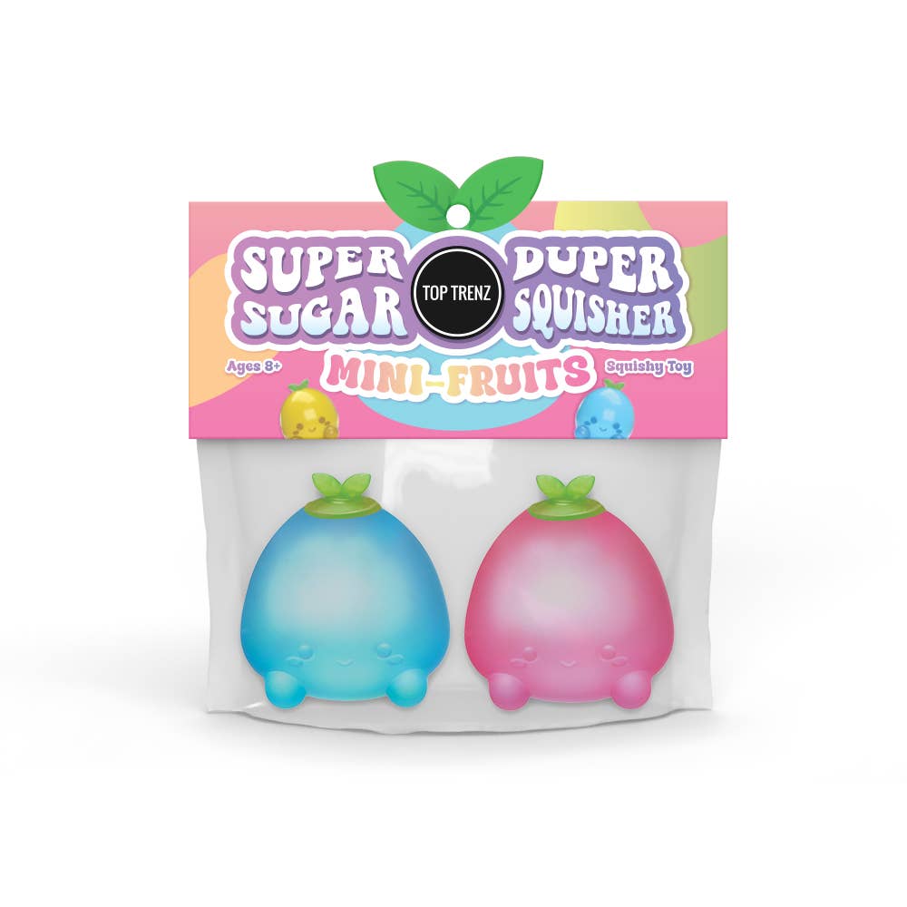 Super Duper Sugar Squisher - Mini Fruits 2 Pack set