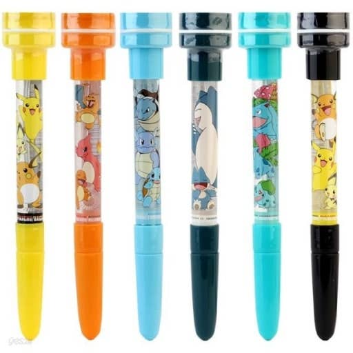 Pokémon Bubble Stamp + Ballpoint Pen + Bubble Wand