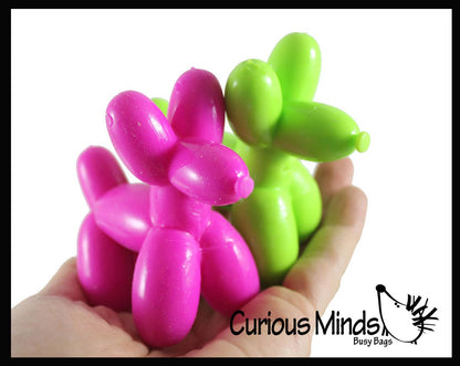 Mini Balloon Dog Doh Filled Stress Ball - Cute Squishy