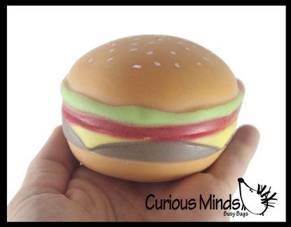 Hamburger Stretchy Squishy Squeeze Stress Ball Soft Doh