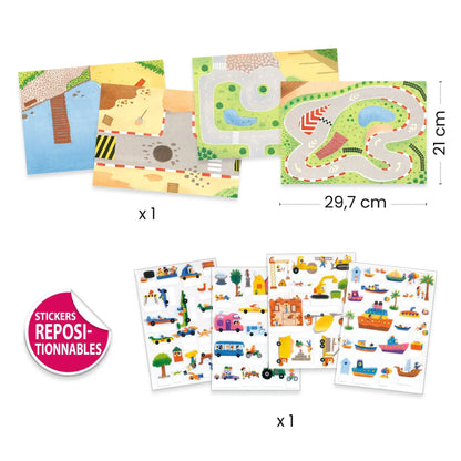 Vehicles Lift Up Stickers