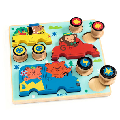 Puzz & Roll Color Wooden Puzzle