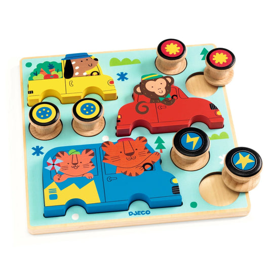 Puzz & Roll Color Wooden Puzzle