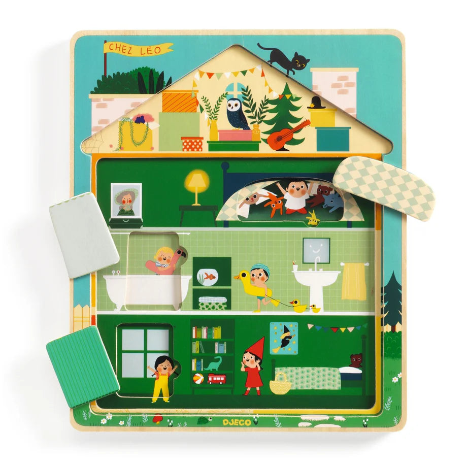 Chez Leo Wooden Puzzle