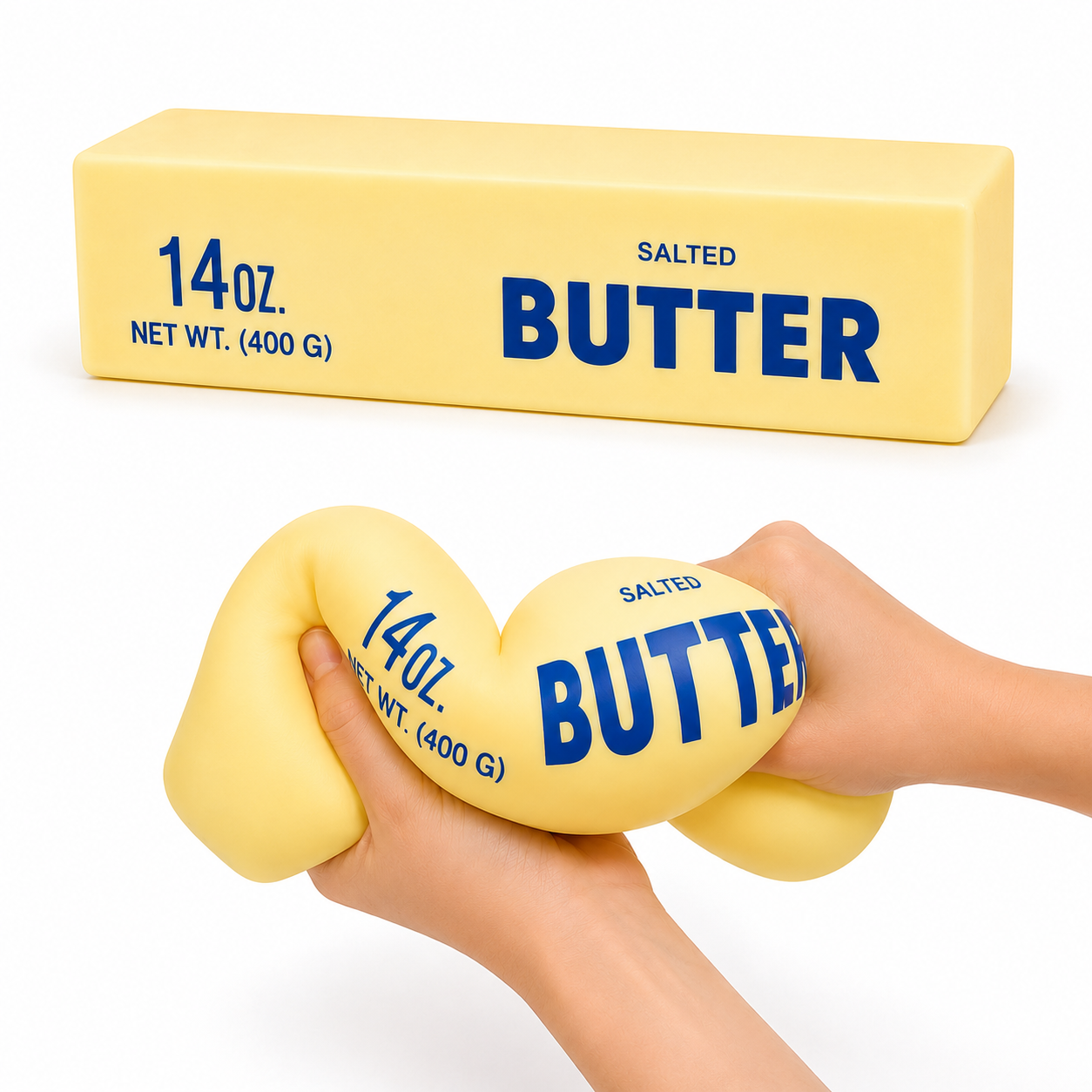 Giant Salted Butter Stick 10" Taba Squishy® Fidget Toy