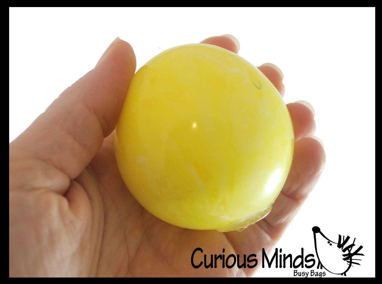 1 Easter Egg Soft Squishy Doh Ball - Marbled Egg Shaped