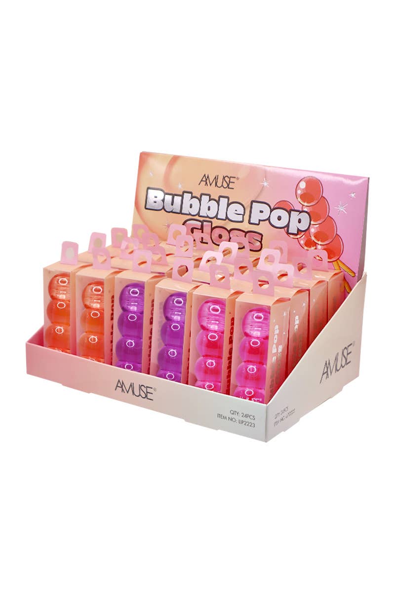 AMUSE LIP2223 Bubble Pop Clear Gloss - 24 pcs