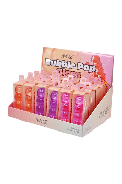 AMUSE LIP2223 Bubble Pop Clear Gloss - 24 pcs