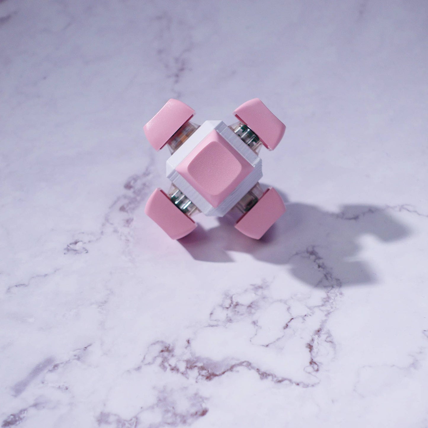 6 Key Cube: Mechanical Keyboard Fidget - Pastel Colors
